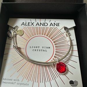 Alex and Ani Birthstones Expandable Bangle for Women, Birthday Crystal Charms